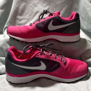 Women's Pink and Black Athletic Shoes